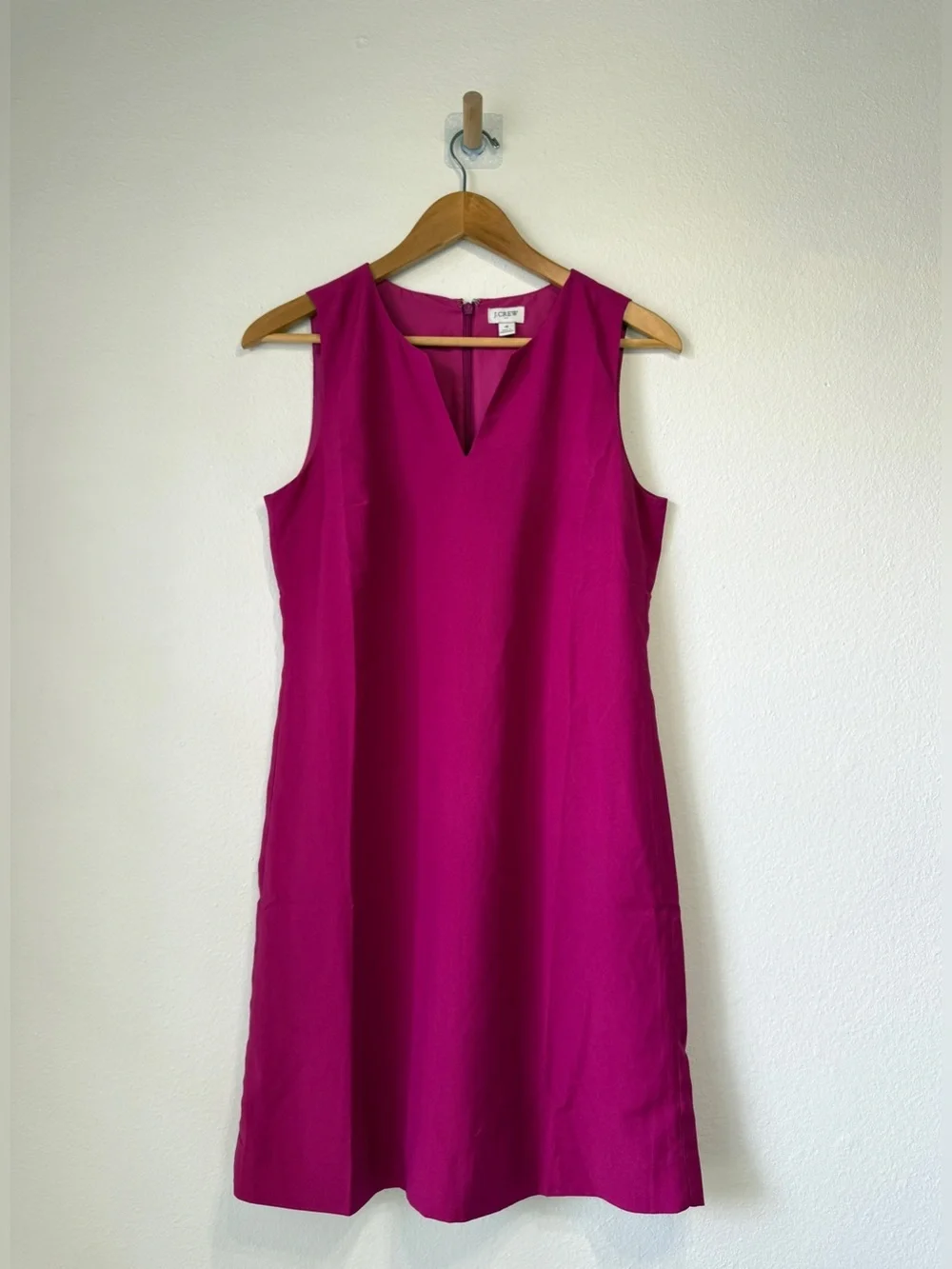 J.Crew Sleeveless Pink Shift Dress Size 4 Classic Minimalist